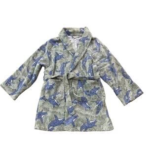 Whale Terry Cloth Bath Robe 100% Cotton Aegean Apparel One Size OSFA -